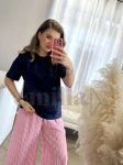 BAWEŁNIANY T-SHIRT BLOOM GRANAT 