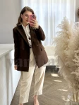 MARYNARKA OVERSIZE MIRANDA CZEKOLADA