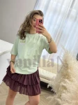 T-SHIRT Z NADRUKIEM MATCHA PISTACJA 