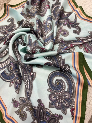 APASZKA ORNAMENTY MIĘTA BRZOSKWINIA 