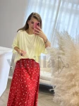 LEJĄCY T-SHIRT ROSE CYTRYNA