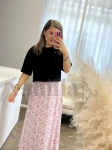 CROP TOP BAWEŁNIANY Z PODUSZKAMI CZARNY