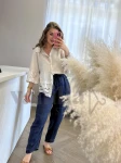 SPODNIE BALONY LNIANE GRANAT