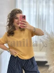 SWETER BAWEŁNIANY CLASSIC ZGASZONA POMARAŃCZA