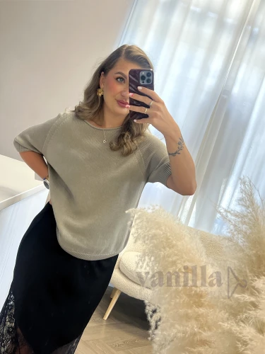 SWETER BAWEŁNIANY CLASSIC KAWA Z MLEKIEM