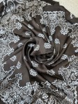 APASZKA WZÓR PAISLEY CZEKOLADA 