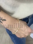 BRANSOLETKA NA GUMCE Z KAMIENIA NATURALNEGO CYTRYN